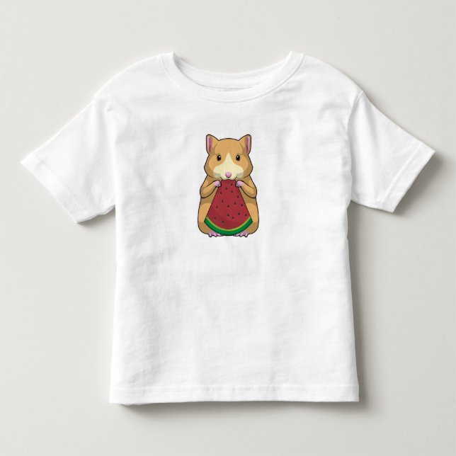 T-shirt Pour Les Tous Petits Hamster with Watermelon (Devant)