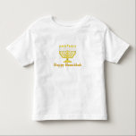 T-shirt Pour Les Tous Petits Hanoukka heureux<br><div class="desc">Une manière d'amusement de célébrer les vacances de Hanoukka !</div>