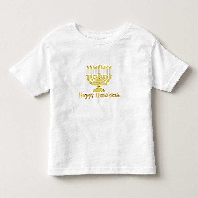 T-shirt Pour Les Tous Petits Hanoukka heureux (Devant)