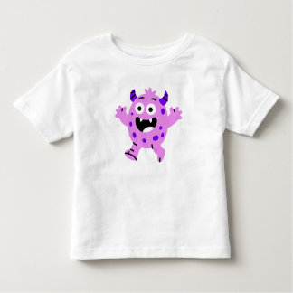 T-shirt Pour Les Tous Petits Happy Purple Monster Kids