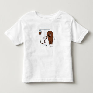 T-shirt Pour Les Tous Petits Haricot de café avec pot de café