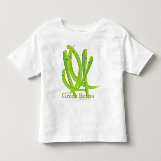 T-shirt Pour Les Tous Petits Haricots verts (Devant)