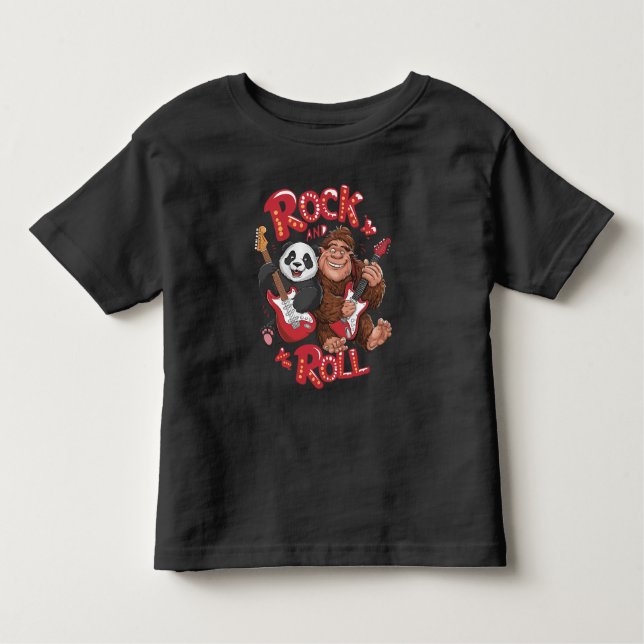 T-shirt Pour Les Tous Petits Harmonie mélodique : Bigfoot et Panda Bear (Devant)