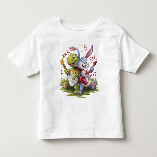 T-shirt Pour Les Tous Petits Harmonie Mélodique Rock And Roll (Devant)