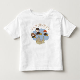 T-shirt Pour Les Tous Petits HARRY POTTER™, Hermione & Ron Fly Over HOGWARTS™