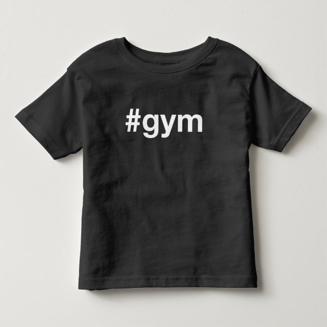 T-shirt Pour Les Tous Petits Hashtag GYM (Devant)
