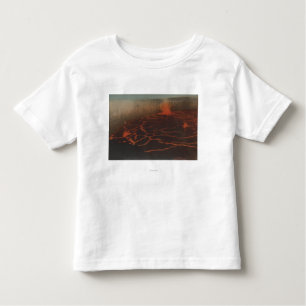 T-shirt Pour Les Tous Petits HawaiiView des traînées de lave dans KilauerHawaii