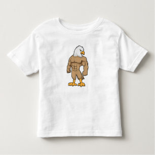 T-shirt Pour Les Tous Petits Hawk en Bodybuilder avec six pack