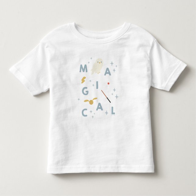 T-shirt Pour Les Tous Petits Hedwigh "Magical" Typography Graphic (Devant)