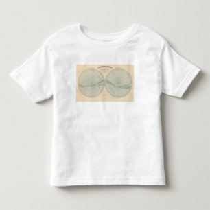T-shirt Pour Les Tous Petits Hémisphère de Celeste de Planisphere