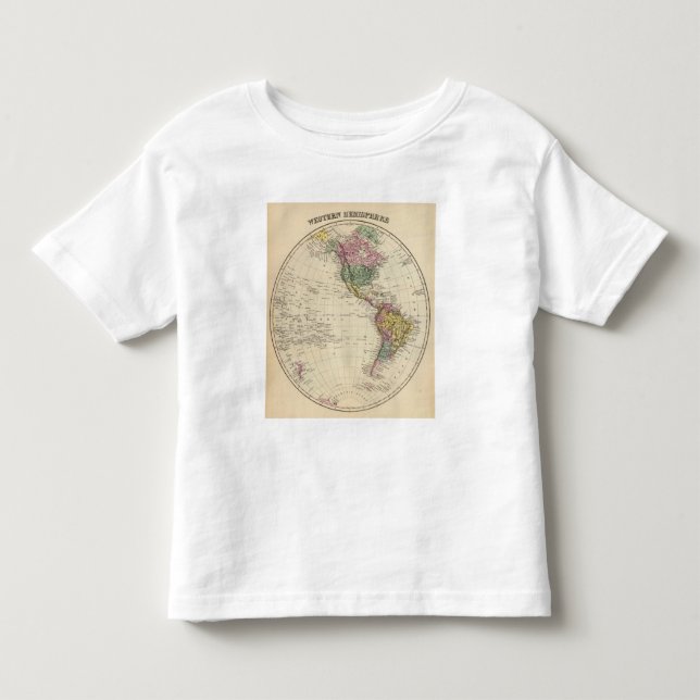 T-shirt Pour Les Tous Petits Hémisphère de l'ouest (Devant)