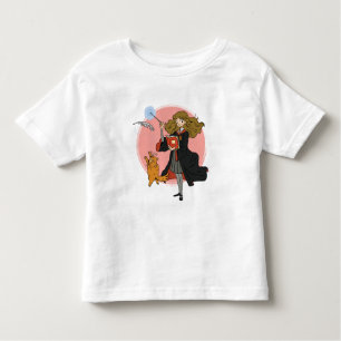 T-shirt Pour Les Tous Petits Hermione et Crookshanks Wingardium Leviosa