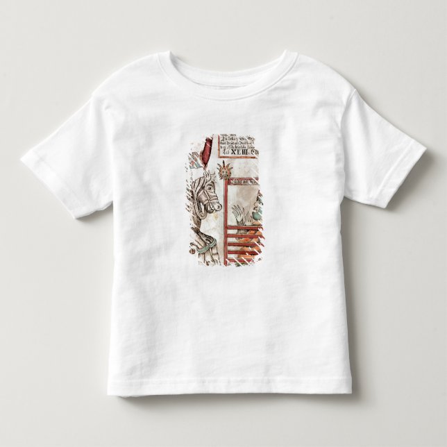 T-shirt Pour Les Tous Petits Hermod à cheval sur Sleipnir (Devant)