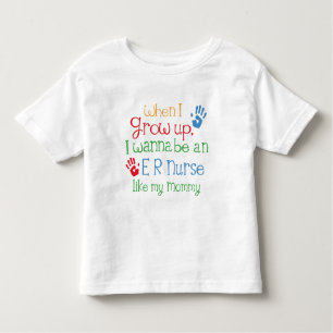 T-shirt Pour Les Tous Petits Heu infirmière (avenir) comme ma maman