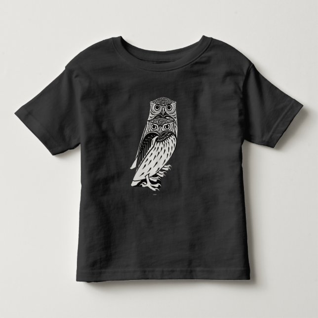 T-shirt Pour Les Tous Petits Hiboux mignons (Devant)