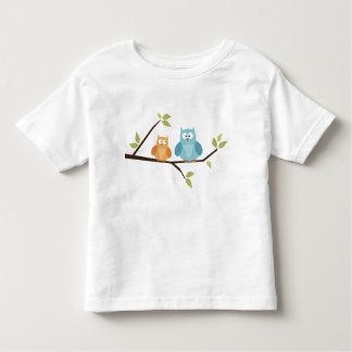 T-shirt Pour Les Tous Petits Hiboux sur un arbre