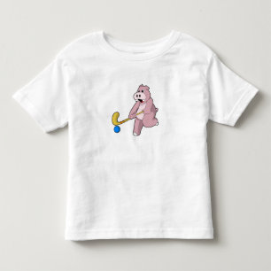 T-shirt Pour Les Tous Petits Hippo at hockey