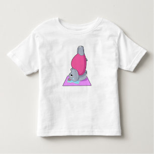 T-shirt Pour Les Tous Petits Hippo au yoga Fitness