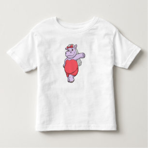 T-shirt Pour Les Tous Petits Hippo en mariée avec Voile & Bow