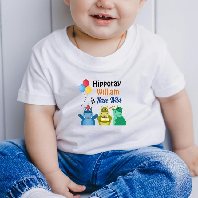 T-shirt Pour Les Tous Petits Hippo fête d'anniversaire mignon (Créateur téléchargé)