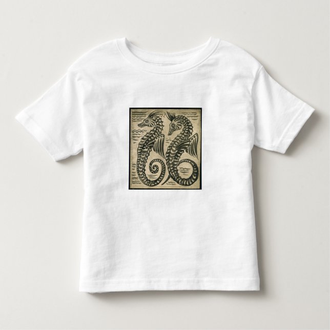 T-shirt Pour Les Tous Petits Hippocampe (la semaine sur le papier) (Devant)