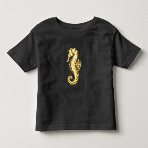 T-shirt Pour Les Tous Petits Hippocampe Polygonal Or