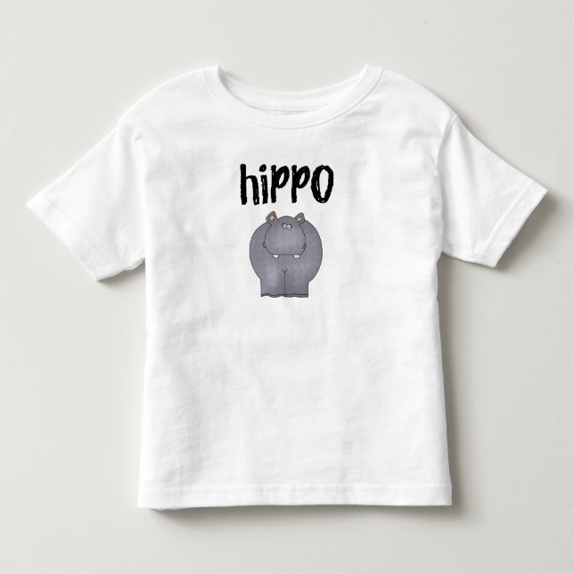 T-shirt Pour Les Tous Petits Hippopotame (Devant)