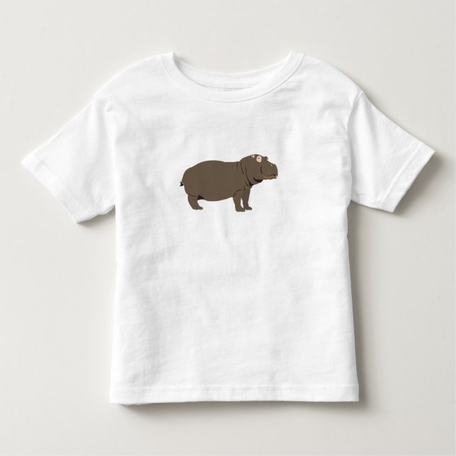 T-shirt Pour Les Tous Petits Hippopotame (Devant)