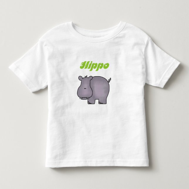 T-shirt Pour Les Tous Petits Hippopotame (Devant)