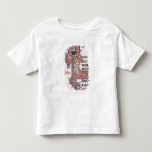 T-shirt Pour Les Tous Petits Historiated parafent "L" dépeignant l'arbre de