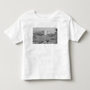 T-shirt Pour Les Tous Petits Hollywood, vue de CA de la ville par radio et des