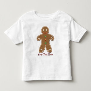 T-shirt Pour Les Tous Petits Homme en pain d'épices de Noël