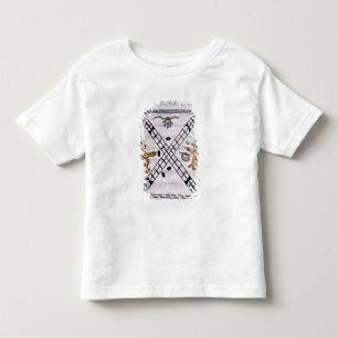 T-shirt Pour Les Tous Petits Hommes aztèques jouant Patoli