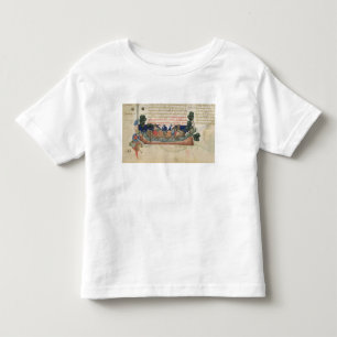 T-shirt Pour Les Tous Petits Hommes dans un bateau prenant des