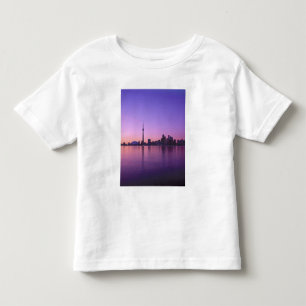 T-shirt Pour Les Tous Petits Horizon de Toronto la nuit, Ontario, Canada