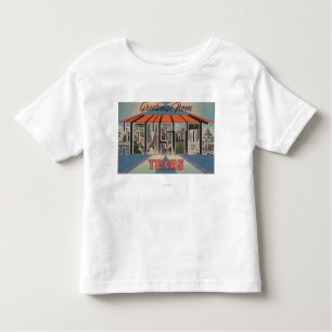 T-shirt Pour Les Tous Petits Houston, le Texas - grandes scènes de lettre