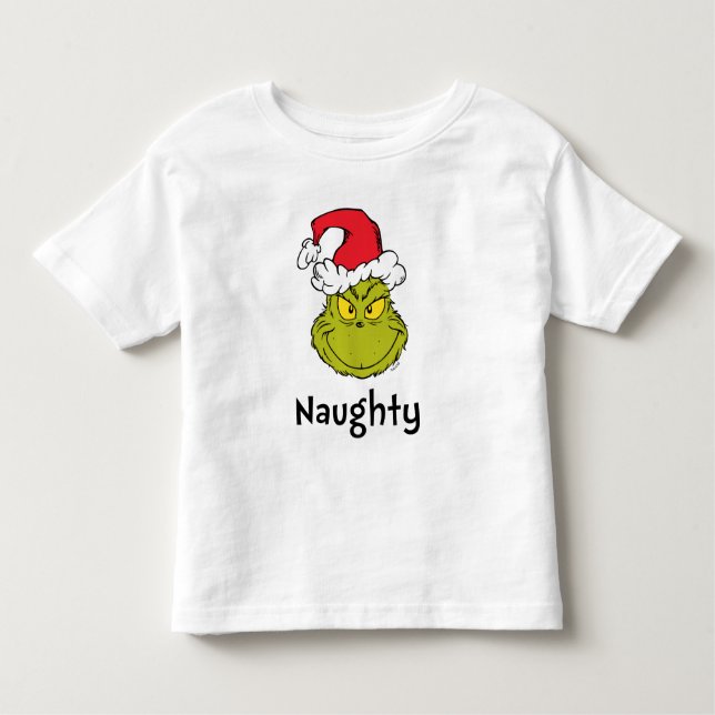 T-shirt Pour Les Tous Petits How Grinch Stole Christmas | Naughty Grinch (Devant)