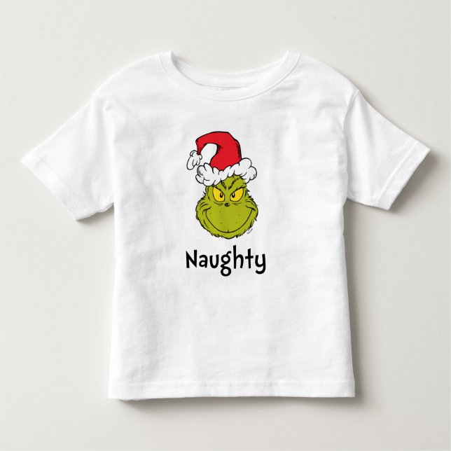 T-shirt Pour Les Tous Petits How the Grinch Stole Christmas | Naughty Grinch (Devant)