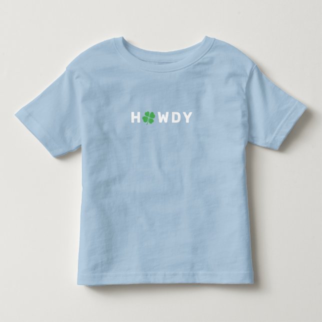 T-shirt Pour Les Tous Petits HOWDY Lucky Texas (Devant)