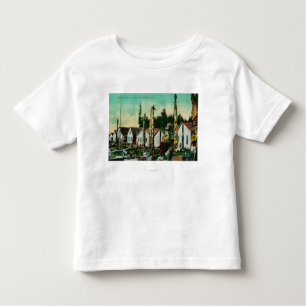 T-shirt Pour Les Tous Petits Howkan, village de l'Alaska et totems indiens