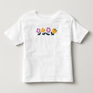 T-shirt Pour Les Tous Petits Hugs d'avril et nez mouillé - partie florale