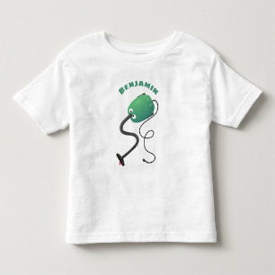 T-shirt Pour Les Tous Petits Humour de dessin animé de l'aspirateur mignon