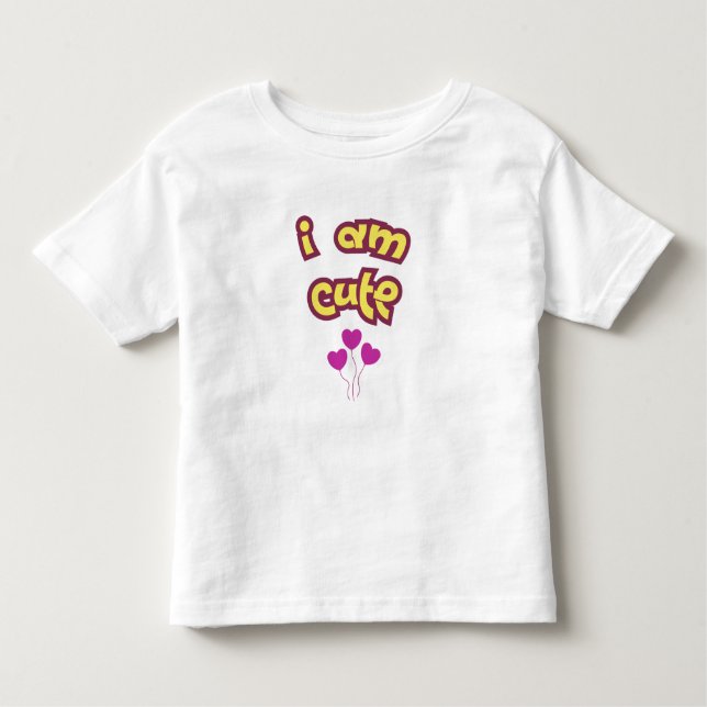 T-shirt Pour Les Tous Petits I am cute (Devant)