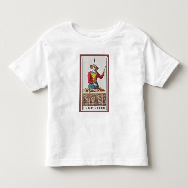 T-shirt Pour Les Tous Petits I le magicien, sept cartes de tarot (Devant)