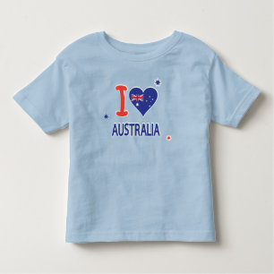 T-shirt Pour Les Tous Petits I LOVE AUSTRALIA Happy Australia Day 26 janvier