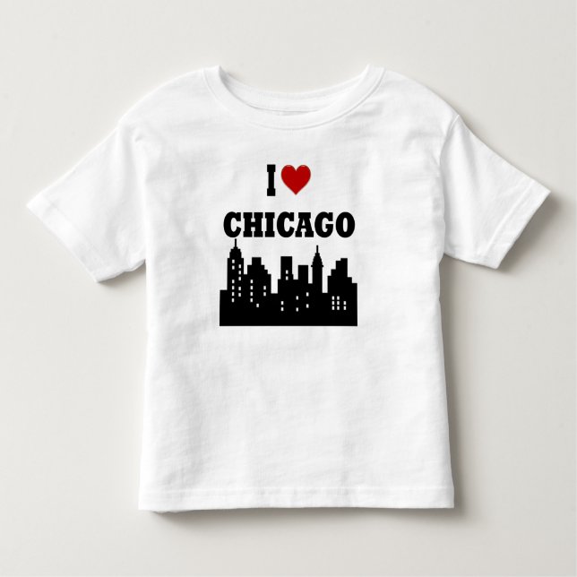 T-shirt Pour Les Tous Petits I Love Chicago (Devant)