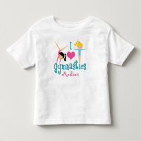 I Love Gymnastique mignonne Gymnaste Girl