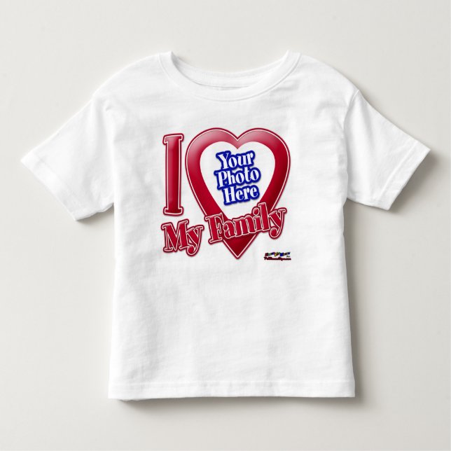 T-shirt Pour Les Tous Petits I Love My Family - Photo (Devant)