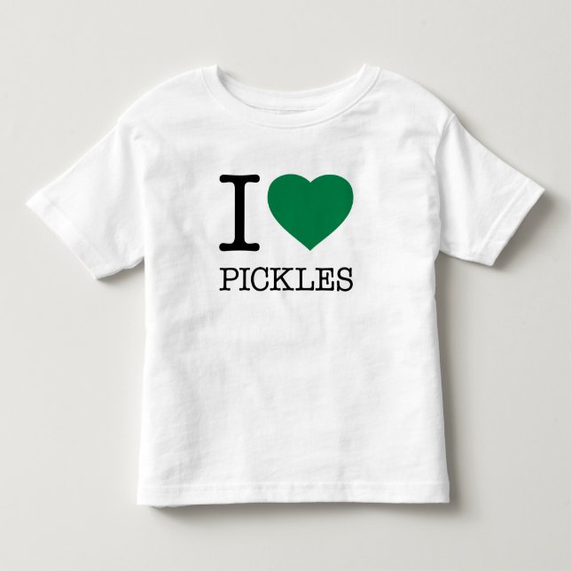T-SHIRT POUR LES TOUS PETITS I LOVE PICKLES (Devant)