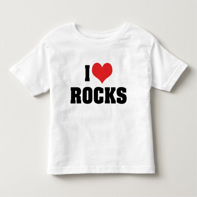 T-shirt Pour Les Tous Petits I Love Rocks - Rock Géologie Géologue Lover (Devant)
